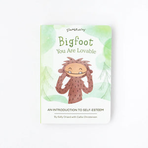 Tan bunny mini & Bigfoot intro book - self esteem