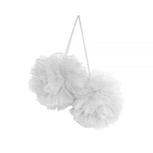 Load image into Gallery viewer, Large sparkle pom garland in white
