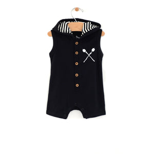 Gone camping hooded romper